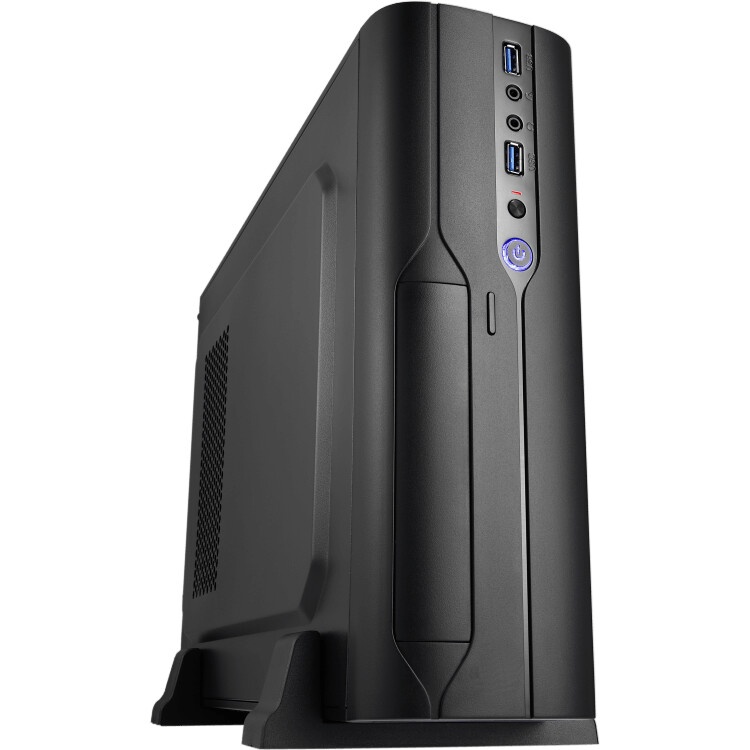 Корпус с блоком питания 400Вт Foxline mATX Desktop 400W FL-418 mATX case, black, w/PSU SFX 400W, w/2