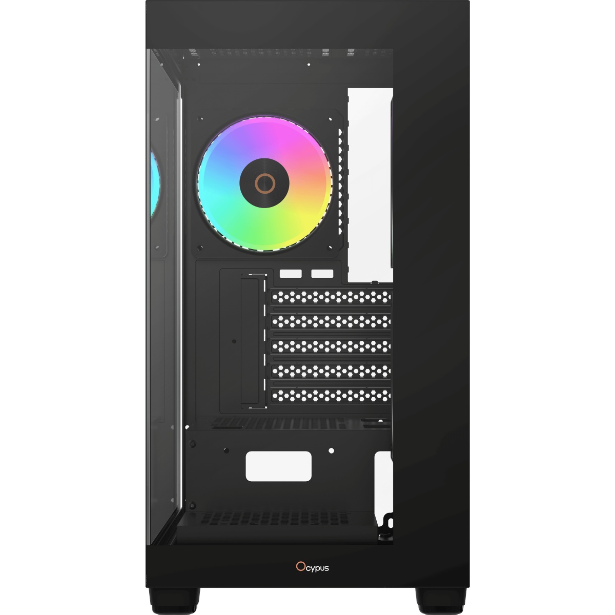 Корпус ПК без блока питания Case Ocypus Gamma C52 BK ARGB, Mini-Tower, TG, 3x120mm ARGB, 1xUSB-A 3.0
