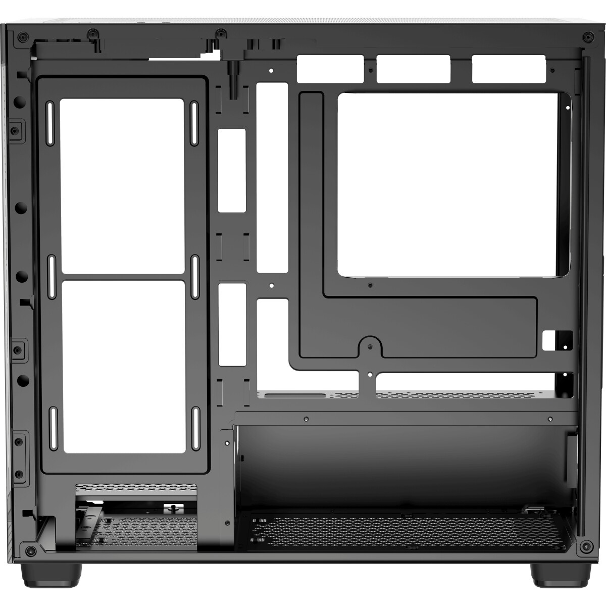 Корпус ПК без блока питания Case Ocypus Gamma C52 BK, Mini-Tower, TG, no fans, 1xUSB-A 3.0 + 2xUSB 2