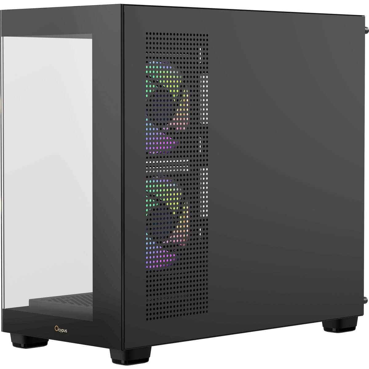 Корпус ПК без блока питания Case Ocypus Gamma C52 BK, Mini-Tower, TG, no fans, 1xUSB-A 3.0 + 2xUSB 2