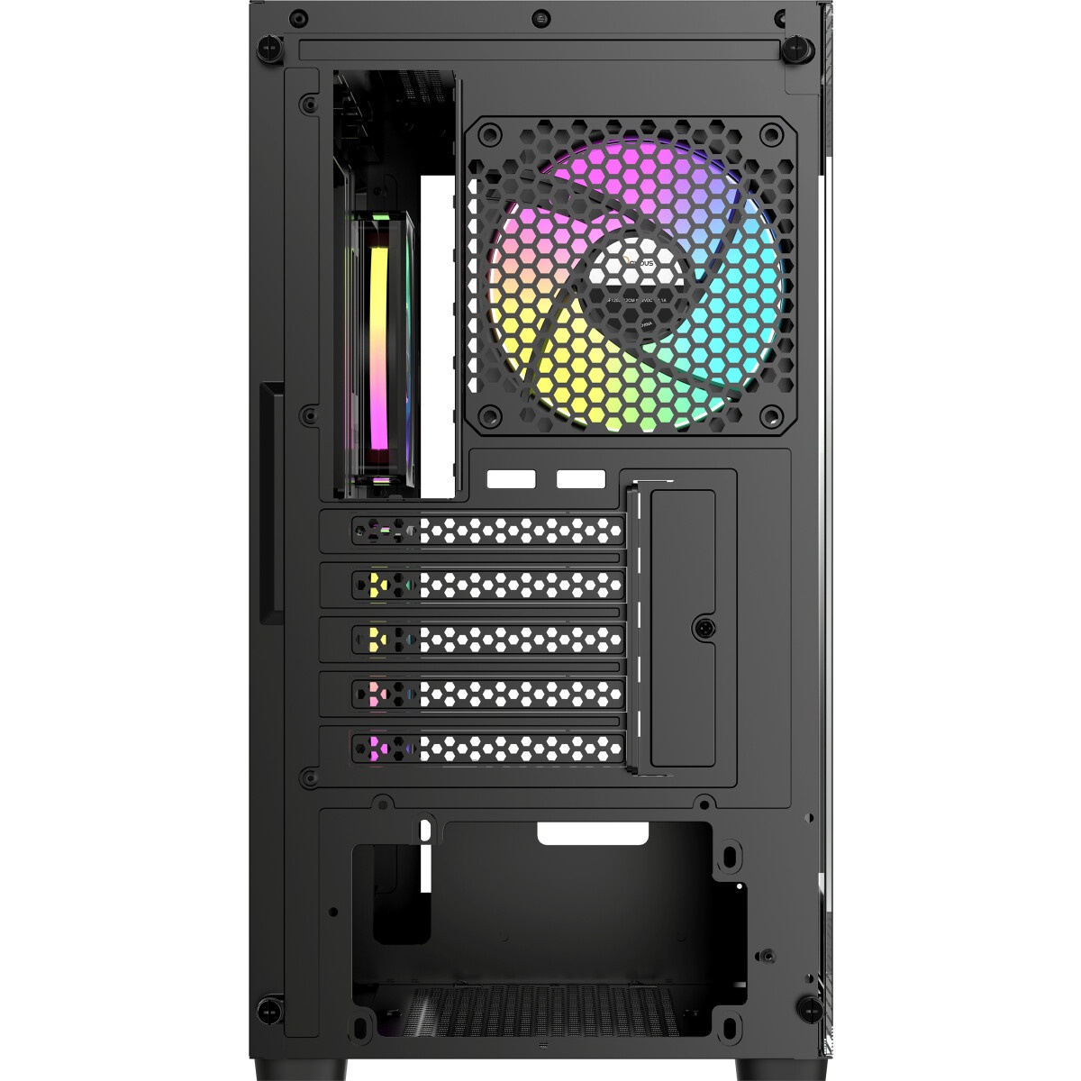 Корпус ПК без блока питания Case Ocypus Gamma C52 BK, Mini-Tower, TG, no fans, 1xUSB-A 3.0 + 2xUSB 2
