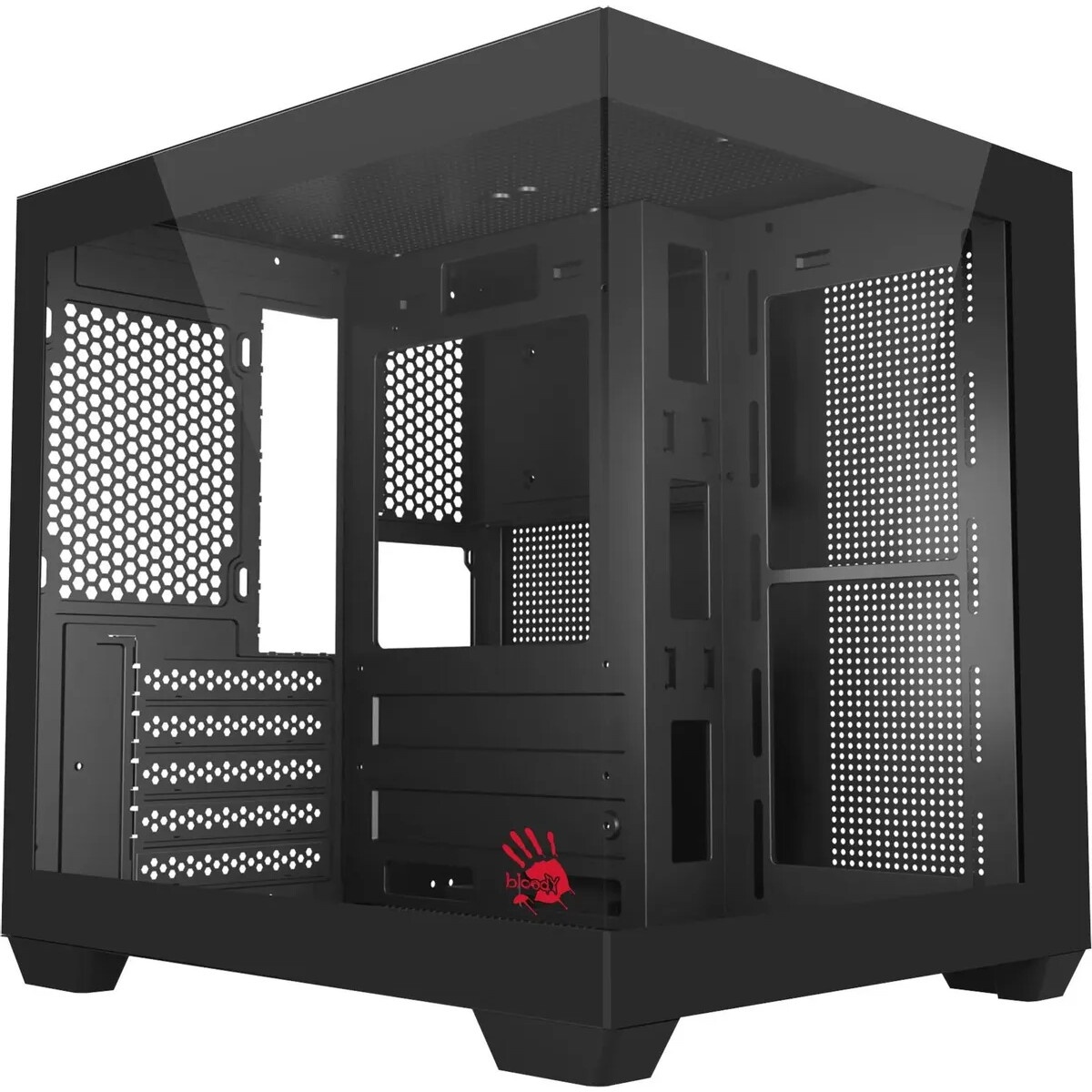 Корпус ПК без блока питания Case Ocypus Gamma C52 BK, Mini-Tower, TG, no fans, 1xUSB-A 3.0 + 2xUSB 2