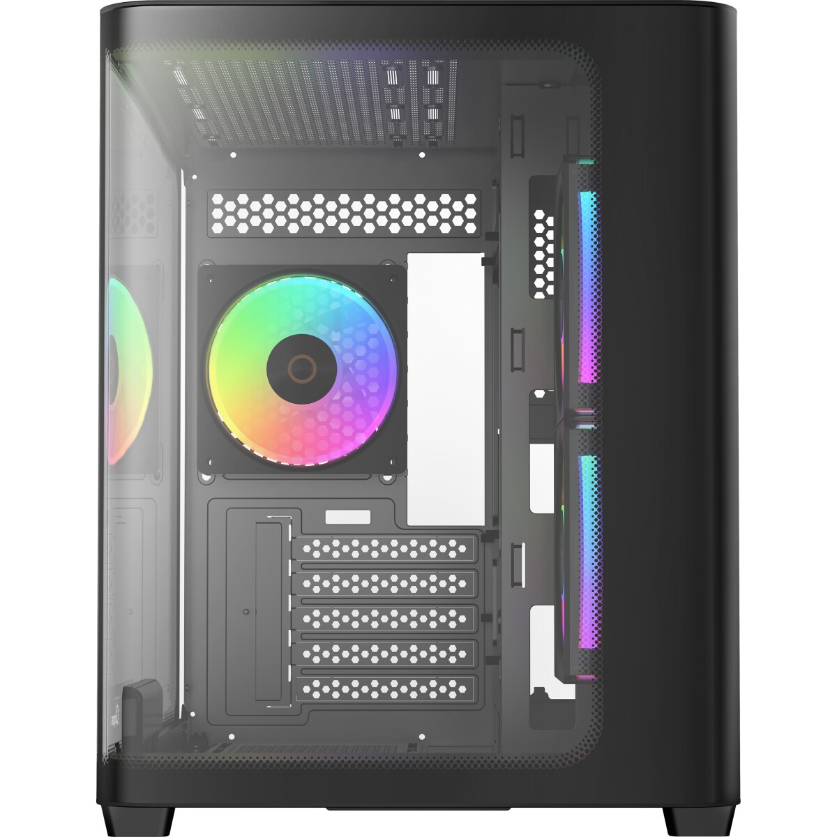 Корпус ПК без блока питания Case Ocypus Gamma C52 BK, Mini-Tower, TG, no fans, 1xUSB-A 3.0 + 2xUSB 2
