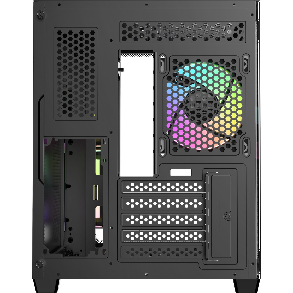 Корпус ПК без блока питания Case Ocypus Gamma C52 BK, Mini-Tower, TG, no fans, 1xUSB-A 3.0 + 2xUSB 2
