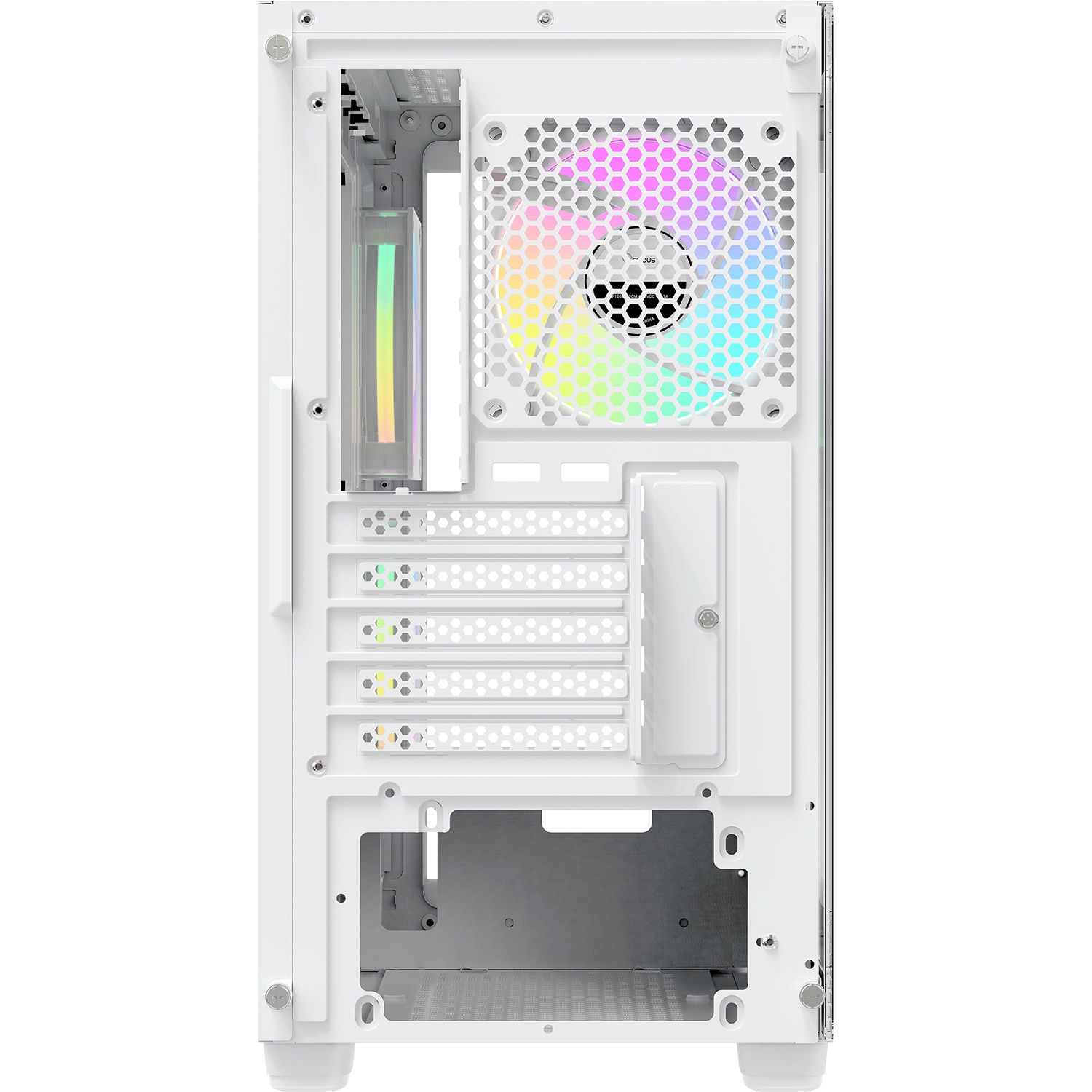 Корпус ПК без блока питания Case Ocypus Gamma C52 WH ARGB, Mini-Tower, TG, 3x120mm ARGB, 1xUSB-A 3.0