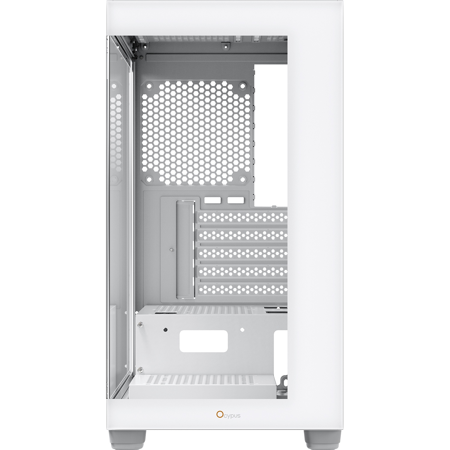 Корпус ПК без блока питания Case Ocypus Gamma C52 WH, Mini-Tower, TG, no fans, 1xUSB-A 3.0 + 2xUSB 2