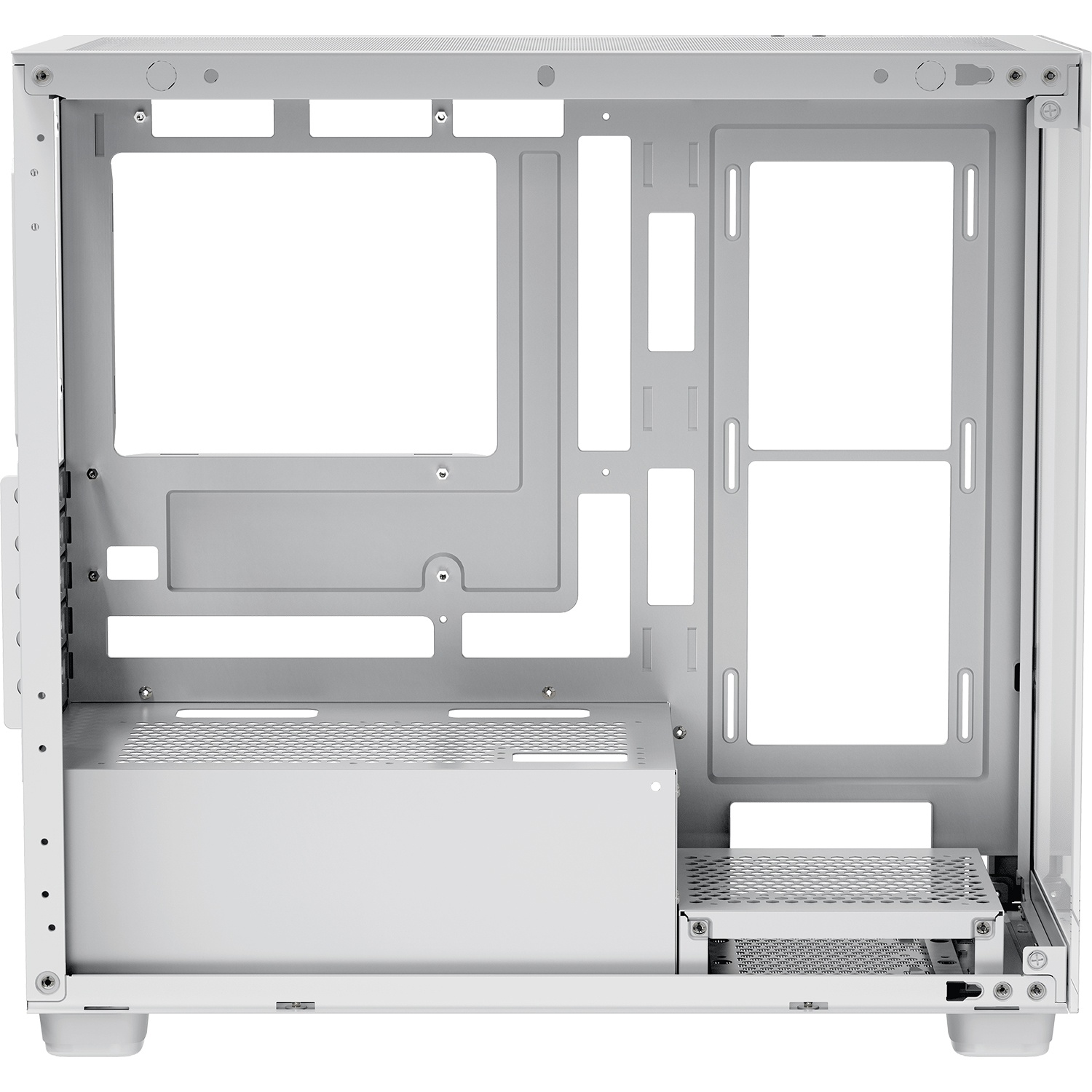Корпус ПК без блока питания Case Ocypus Gamma C52 WH, Mini-Tower, TG, no fans, 1xUSB-A 3.0 + 2xUSB 2