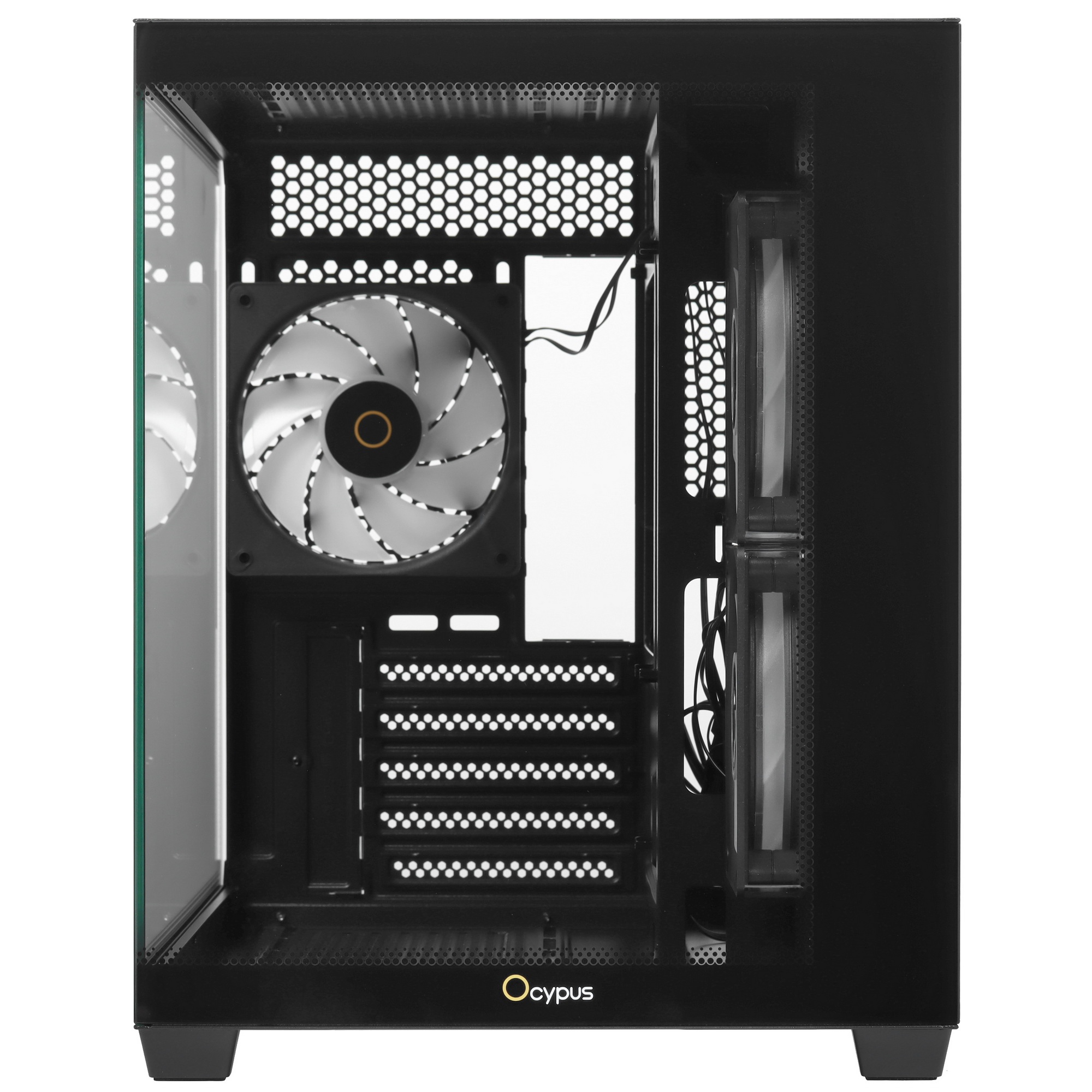 Корпус ПК без блока питания Case Ocypus Gamma C54 BK ARGB, Midi-Tower, TG, 3x120mm ARGB, 1xUSB-A 3.0