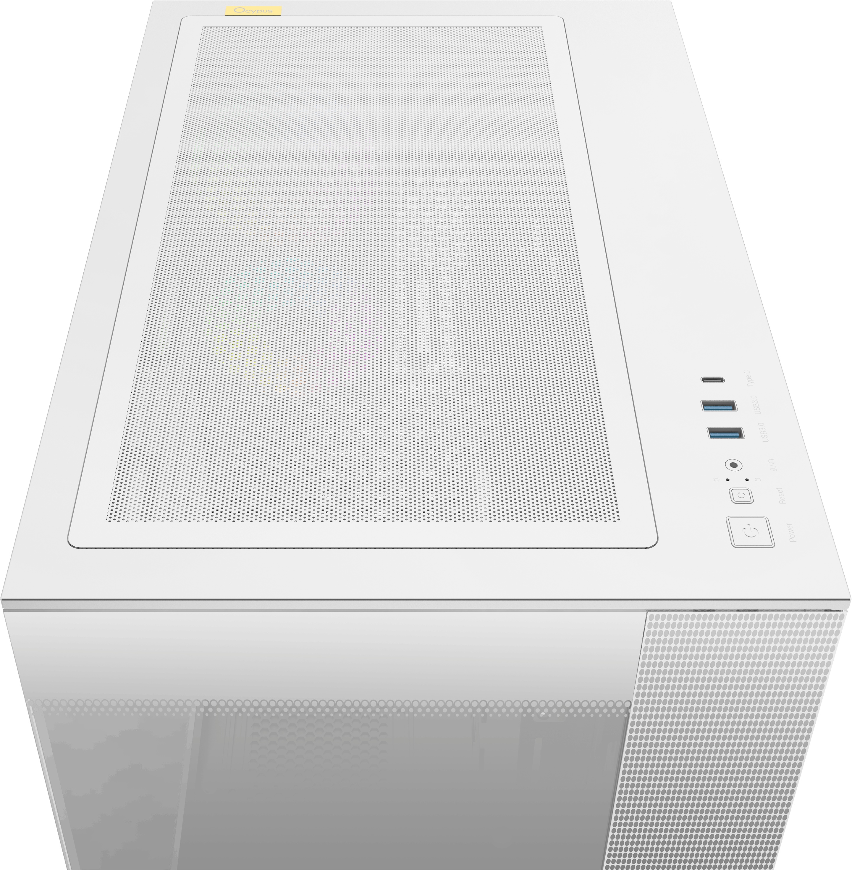 Корпус ПК без блока питания Case Ocypus Delta C74 WH ARGB, Midi-Tower, TG, 2x120mm ARGB, 2xUSB-A 3.0