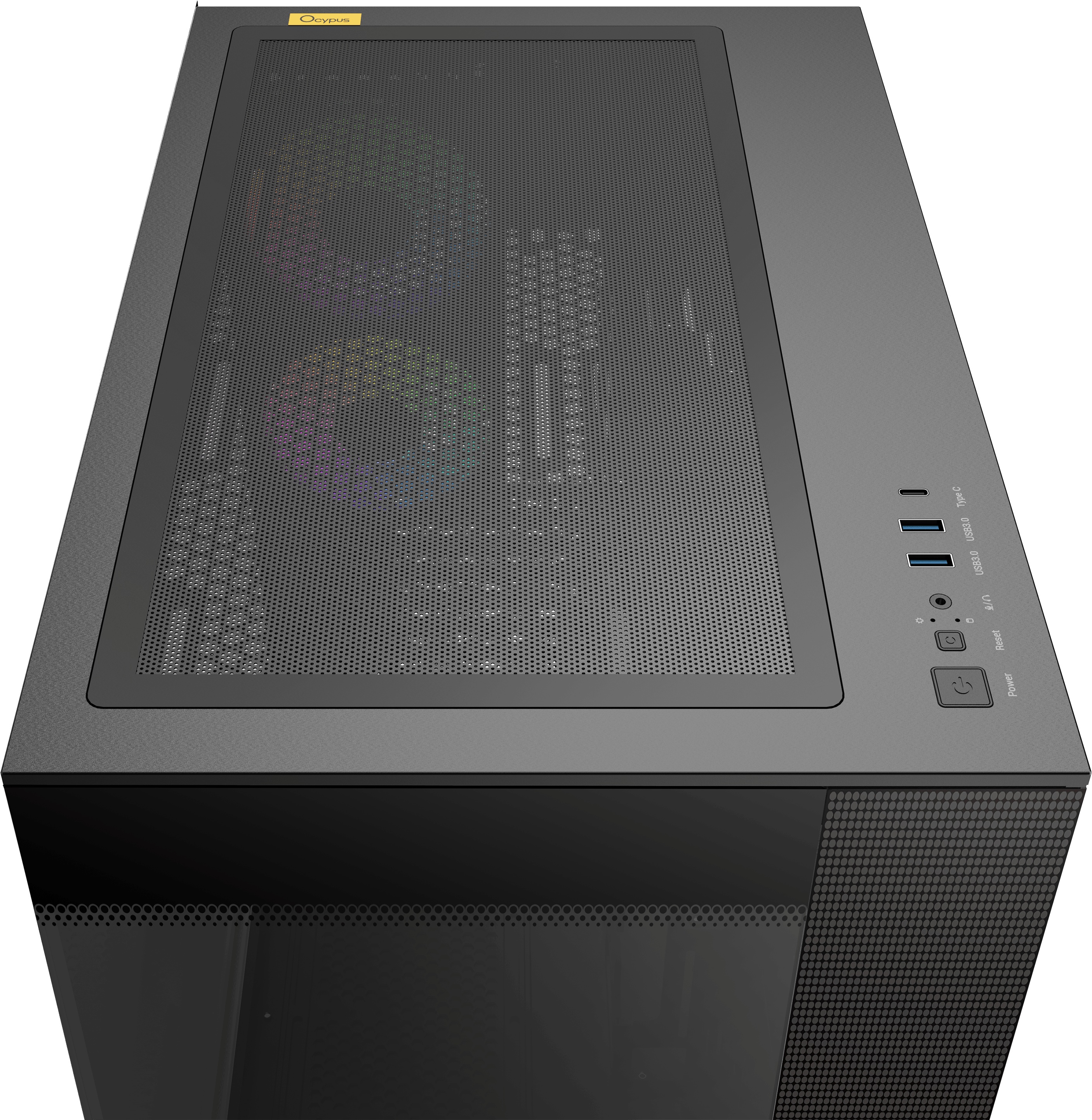 Корпус ПК без блока питания Case Ocypus Delta C74 BK ARGB, Midi-Tower, TG, 2x120mm ARGB, 2xUSB-A 3.0