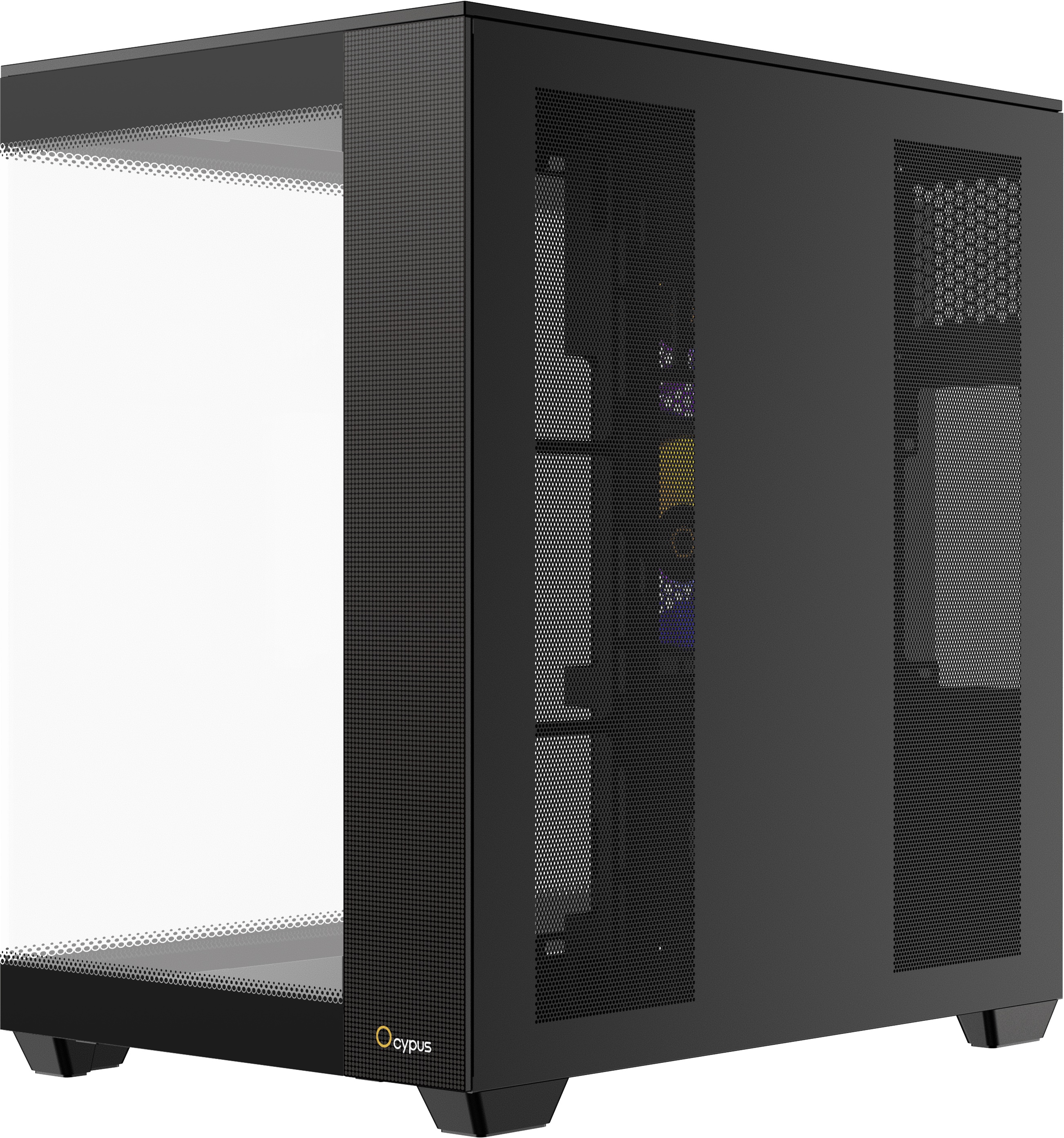 Корпус ПК без блока питания Case Ocypus Delta C74 BK ARGB, Midi-Tower, TG, 2x120mm ARGB, 2xUSB-A 3.0