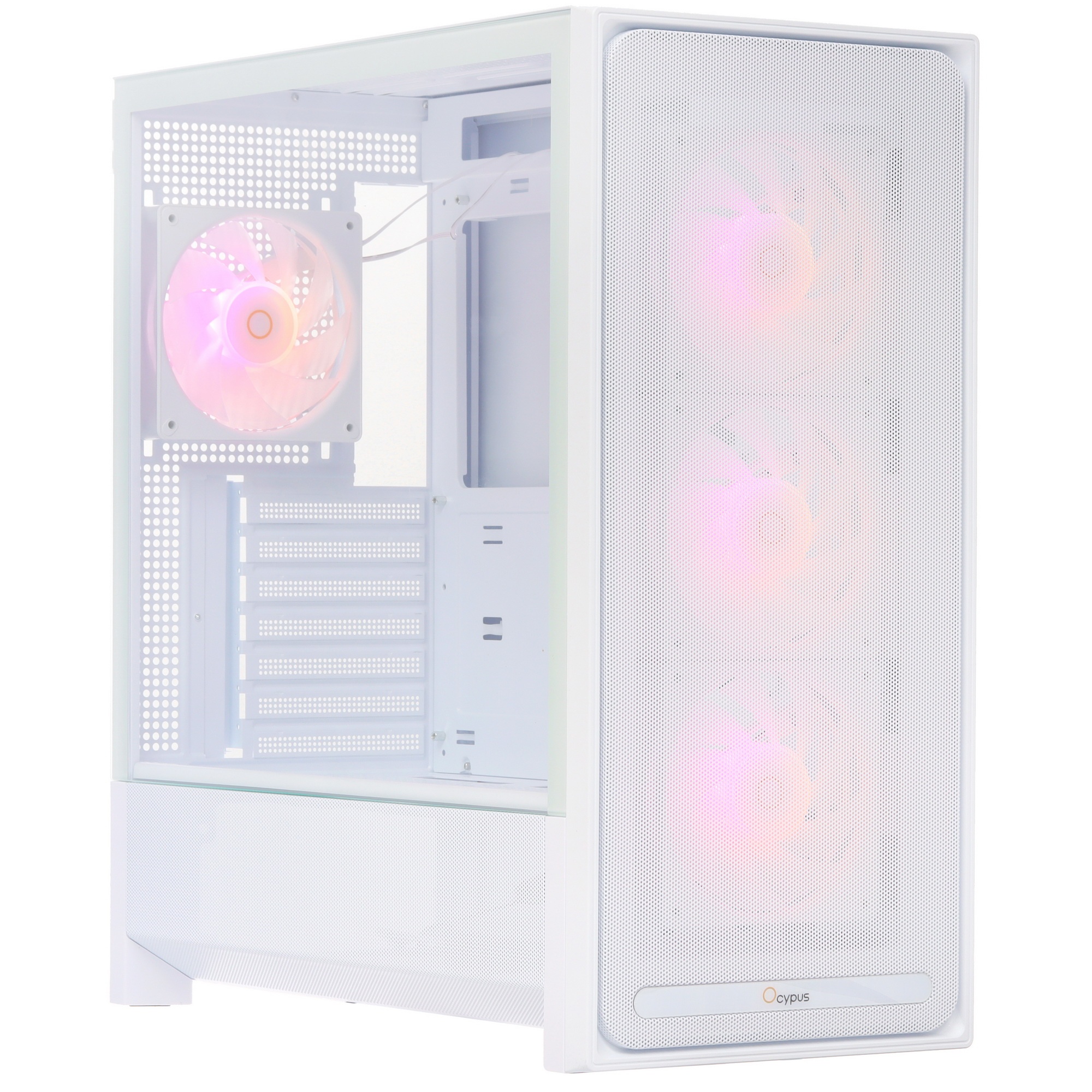Компьютерный корпус Ocypus Delta C70 WH ARGB EATX / win / white / 4 ARGB fans / no PSU / Tempered Gl