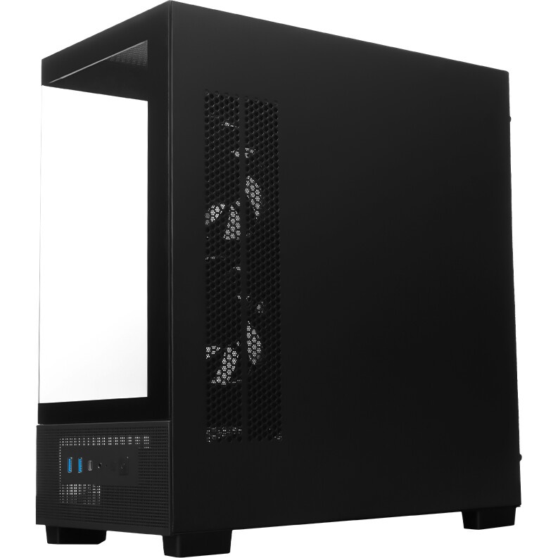 Компьютерный корпус XASTRA Q500M 3ARGB-FG-C10-UC Black mATX/Aquarium/Screewless/ 3x120mm ARGB PWM FG
