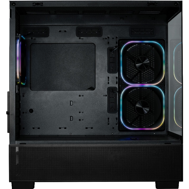 Компьютерный корпус XASTRA Q500M 3ARGB-FG-C10-UC Black mATX/Aquarium/Screewless/ 3x120mm ARGB PWM FG