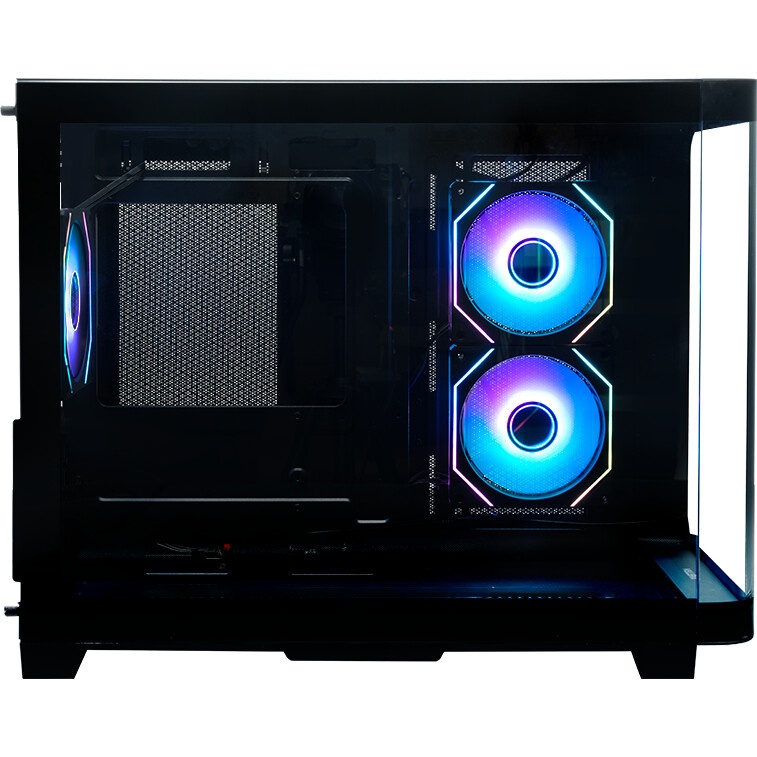 Компьютерный корпус XASTRA Q500M 3ARGB-FG-C10-UC Black mATX/Aquarium/Screewless/ 3x120mm ARGB PWM FG