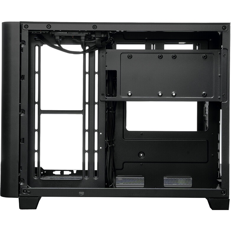Компьютерный корпус XASTRA Q500M 3ARGB-FG-C10-UC Black mATX/Aquarium/Screewless/ 3x120mm ARGB PWM FG