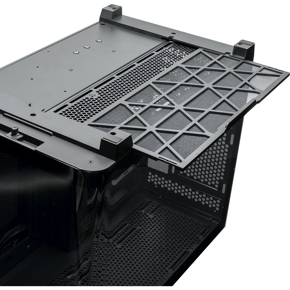 Компьютерный корпус XASTRA Q500M 3ARGB-FG-C10-UC Black mATX/Aquarium/Screewless/ 3x120mm ARGB PWM FG