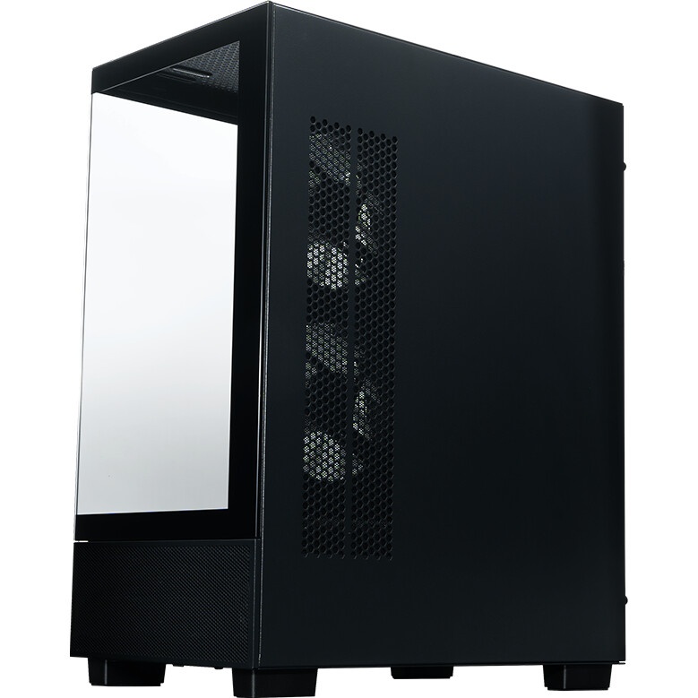 Компьютерный корпус XASTRA Q500M 3ARGB-FG-C10-UC Black mATX/Aquarium/Screewless/ 3x120mm ARGB PWM FG