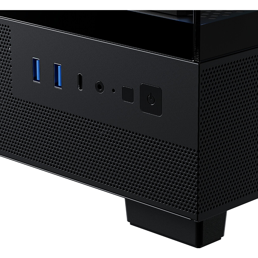 Компьютерный корпус XASTRA Q500M 3ARGB-FG-C10-UC Black mATX/Aquarium/Screewless/ 3x120mm ARGB PWM FG