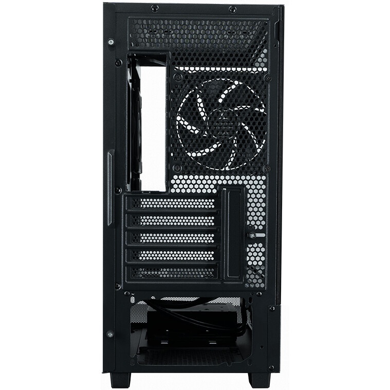 Компьютерный корпус XASTRA Q500M 3ARGB-FG-C10-UC Black mATX/Aquarium/Screewless/ 3x120mm ARGB PWM FG