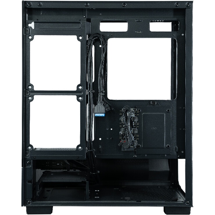 Компьютерный корпус XASTRA Q500M 3ARGB-FG-C10-UC Black mATX/Aquarium/Screewless/ 3x120mm ARGB PWM FG