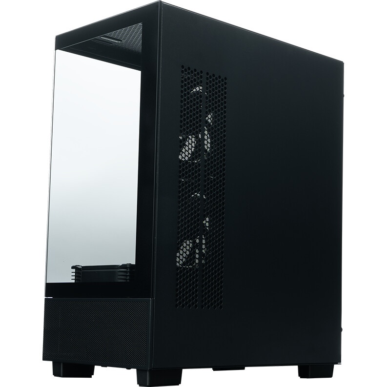 Компьютерный корпус XASTRA Q500M 3ARGB-FG-C10-UC Black mATX/Aquarium/Screewless/ 3x120mm ARGB PWM FG