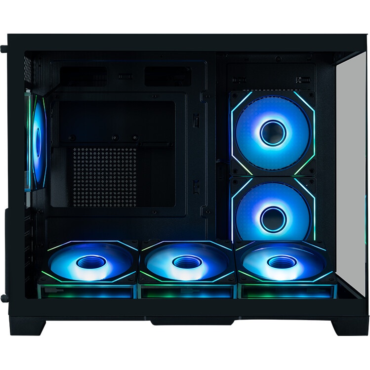 Компьютерный корпус XASTRA Q500M 3ARGB-FG-C10-UC Black mATX/Aquarium/Screewless/ 3x120mm ARGB PWM FG