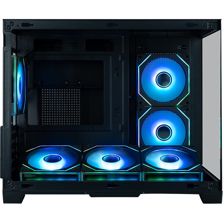 Компьютерный корпус XASTRA Q500M 3ARGB-FG-C10-UC Black mATX/Aquarium/Screewless/ 3x120mm ARGB PWM FG