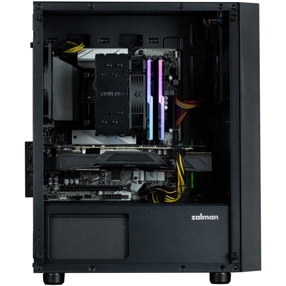 Корпус Azza AEROHEX-M черный без БП mATX 4x120mm 1xUSB2.0 2xUSB3.0 audio bott PSU