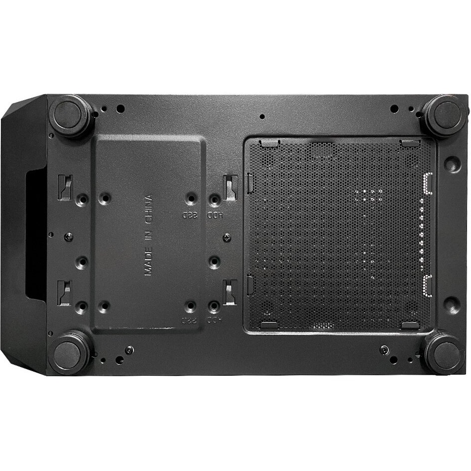 Корпус Azza AEROHEX-M черный без БП mATX 4x120mm 1xUSB2.0 2xUSB3.0 audio bott PSU