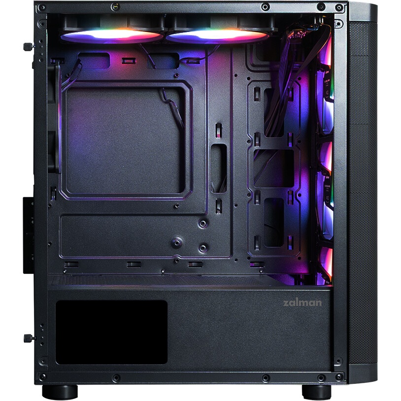 Корпус Azza AEROHEX-M черный без БП mATX 4x120mm 1xUSB2.0 2xUSB3.0 audio bott PSU