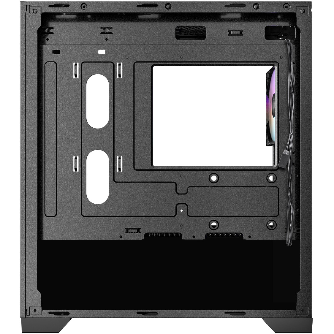 Корпус Azza AEROHEX-M черный без БП mATX 4x120mm 1xUSB2.0 2xUSB3.0 audio bott PSU