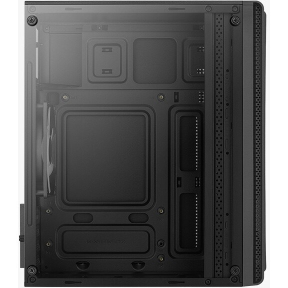 Корпус Azza AEROHEX-M черный без БП mATX 4x120mm 1xUSB2.0 2xUSB3.0 audio bott PSU