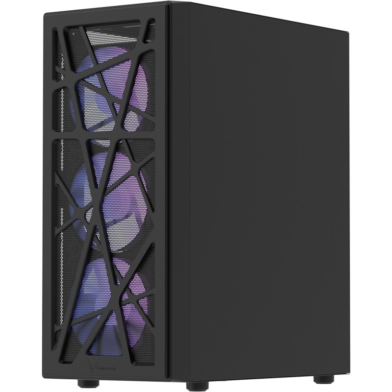 Корпус Azza AEROHEX черный без БП ATX 4x120mm 1xUSB2.0 1xUSB3.0 audio bott PSU