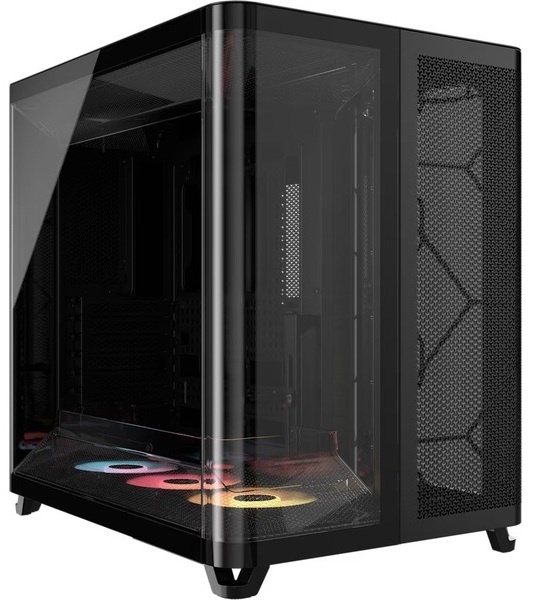 Корпус без блока питания/ Case Corsair AIR 5400 RS-R ARGB, Midi-Tower, TG, 3x120mm ARGB reverse fans