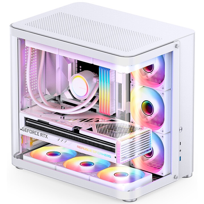 Корпус без блока питания/ Case Corsair 3500X LX-R RGB iCUE LINK, Midi-Tower, TG, 3x120mm ARGB, 2xUSB