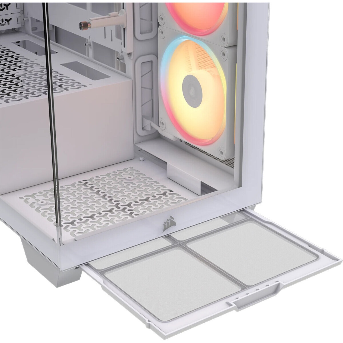 Корпус без блока питания/ Case Corsair 3500X LX-R RGB iCUE LINK, Midi-Tower, TG, 3x120mm ARGB, 2xUSB