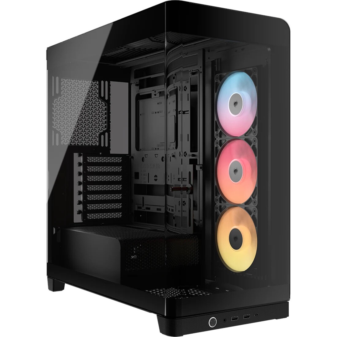Корпус без блока питания/ Case Corsair Frame 4500X LX-R RGB iCUE LINK, Midi-Tower, TG, 3x120mm ARGB