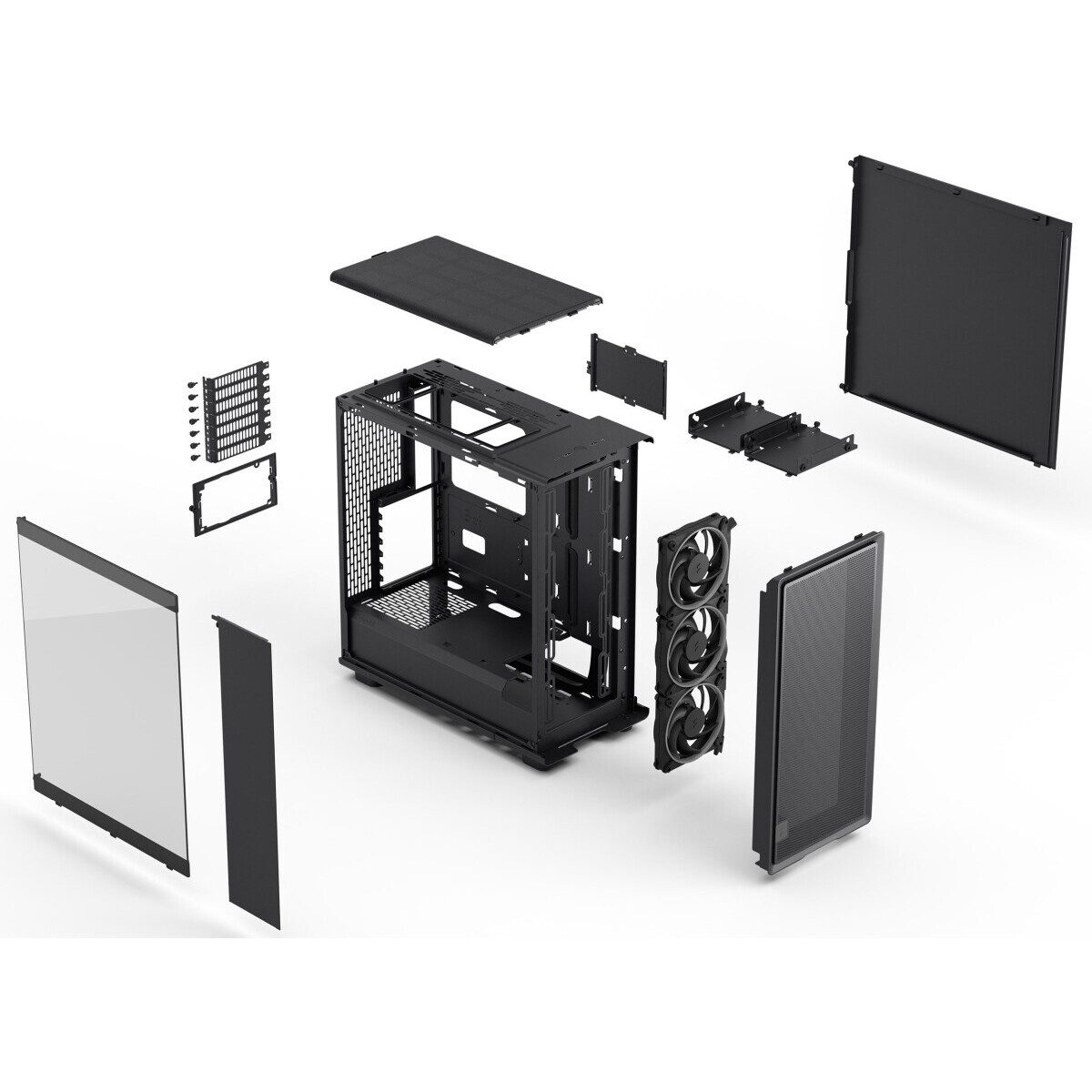 Корпус без блока питания/ Case Corsair Frame 5000D RS ARGB High-Airflow, Midi-Tower, TG, 4x140mm ARG