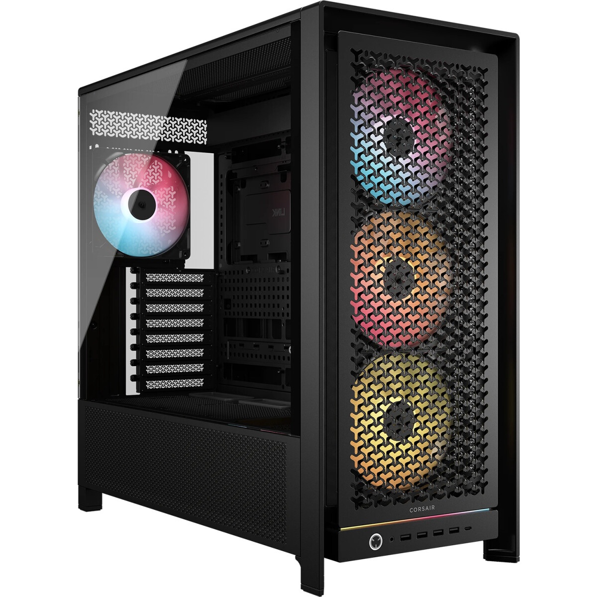 Корпус без блока питания/ Case Corsair Frame 5000D RS ARGB High-Airflow, Midi-Tower, TG, 4x140mm ARG