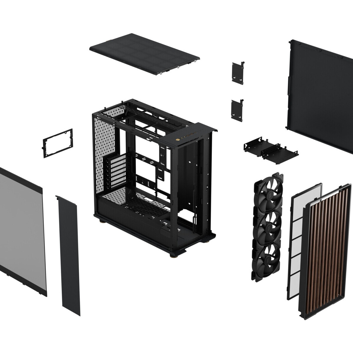 Корпус без блока питания/ Case Corsair Frame 5000D RS High-Airflow, Midi-Tower, TG, 4x140mm, 4xUSB-A