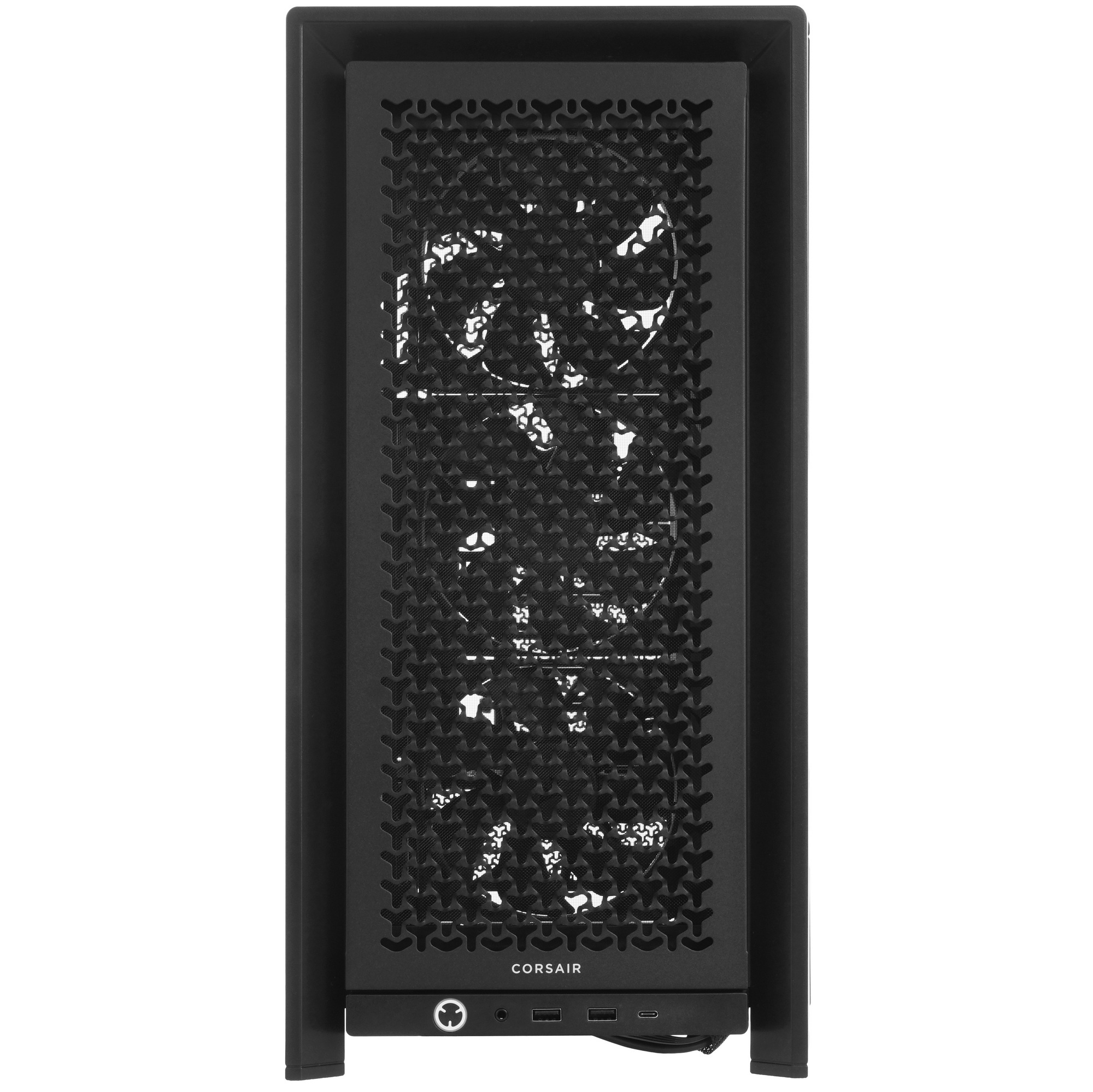 Корпус без блока питания/ Case Corsair Frame 4000D RS, Midi-Tower, TG, 3x120mm, 2xUSB-A 3.2, 1xUSB 3