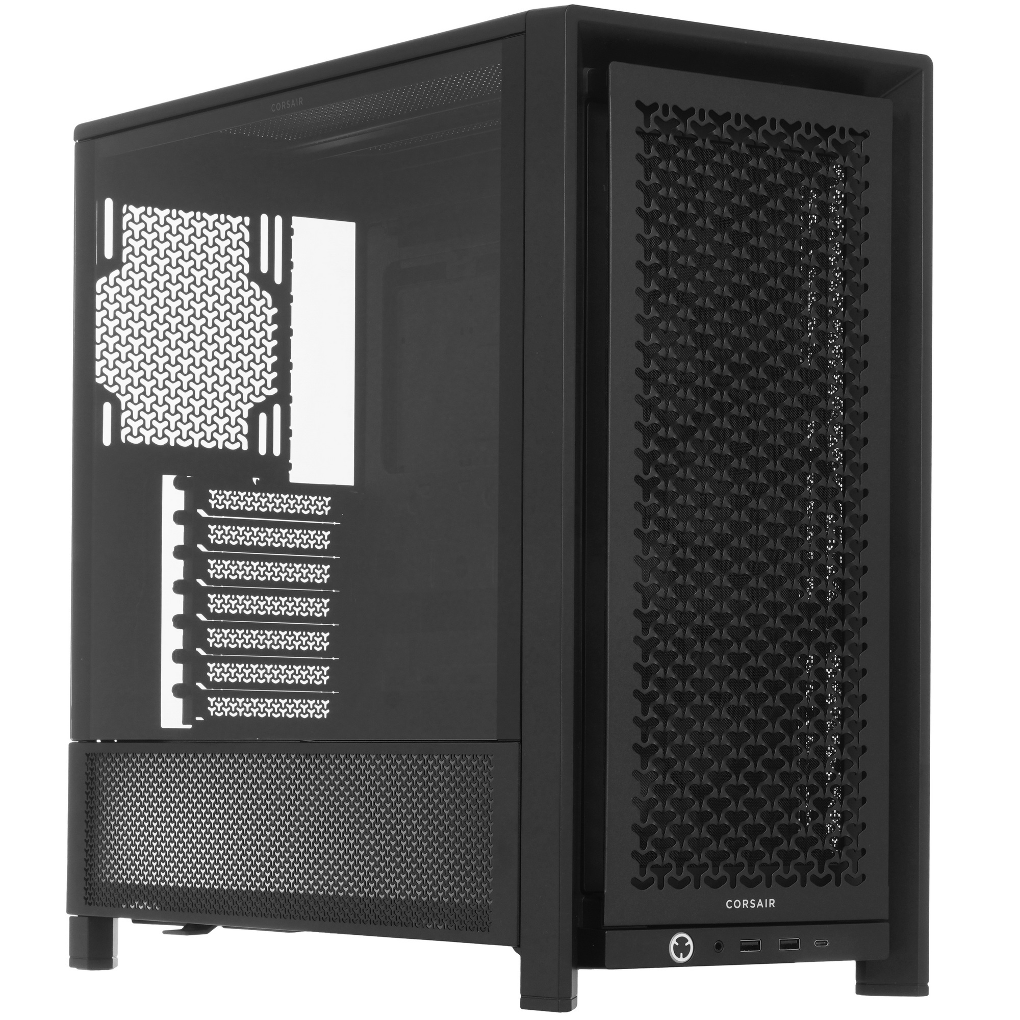 Корпус без блока питания/ Case Corsair Frame 4000D RS, Midi-Tower, TG, 3x120mm, 2xUSB-A 3.2, 1xUSB 3