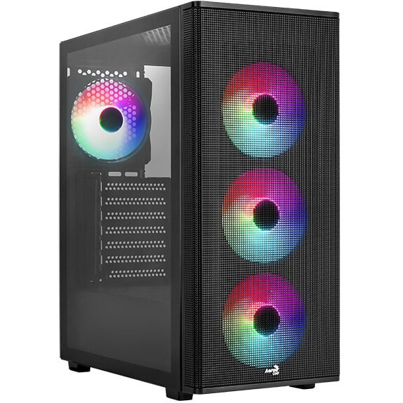 Корпус ATX Aerocool  / Formula Designer-G-BK-v2 4711099476770 черный, без БП, USB 3.0, 2*USB 2.0, HD