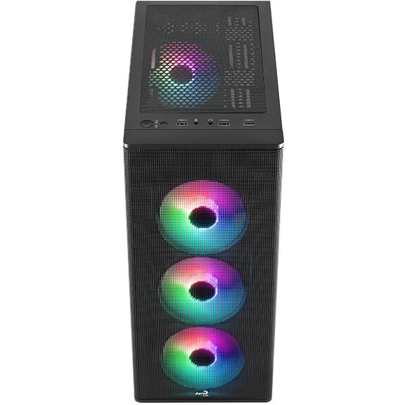 Корпус ATX Aerocool  / Formula Designer-G-BK-v2 4711099476770 черный, без БП, USB 3.0, 2*USB 2.0, HD