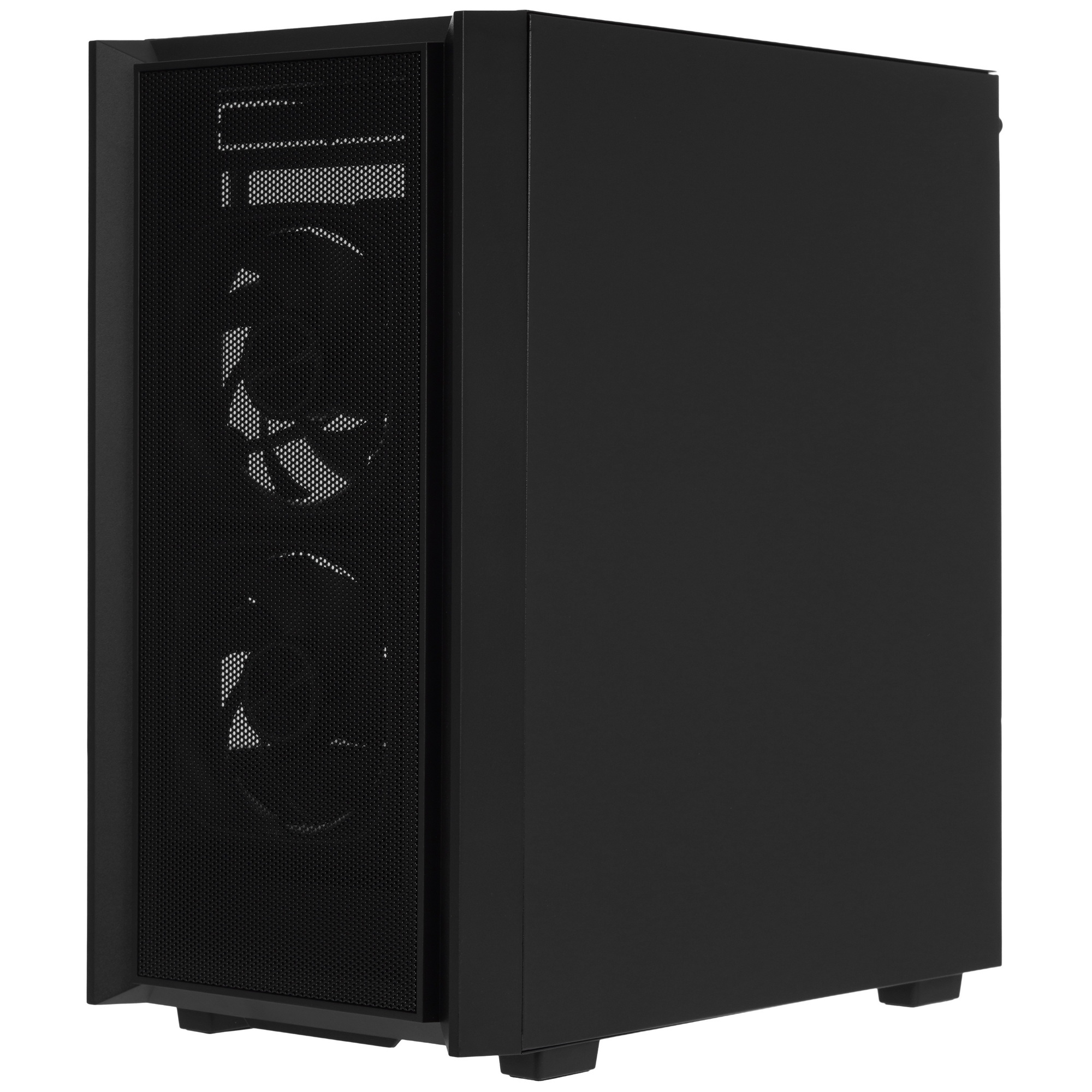 Корпус Powercase Mistral SM03 ARGB, Tempered Glass, 3x120mm ARGB PWM fans, чёрный, mATX  (CMMSM03B-A3)