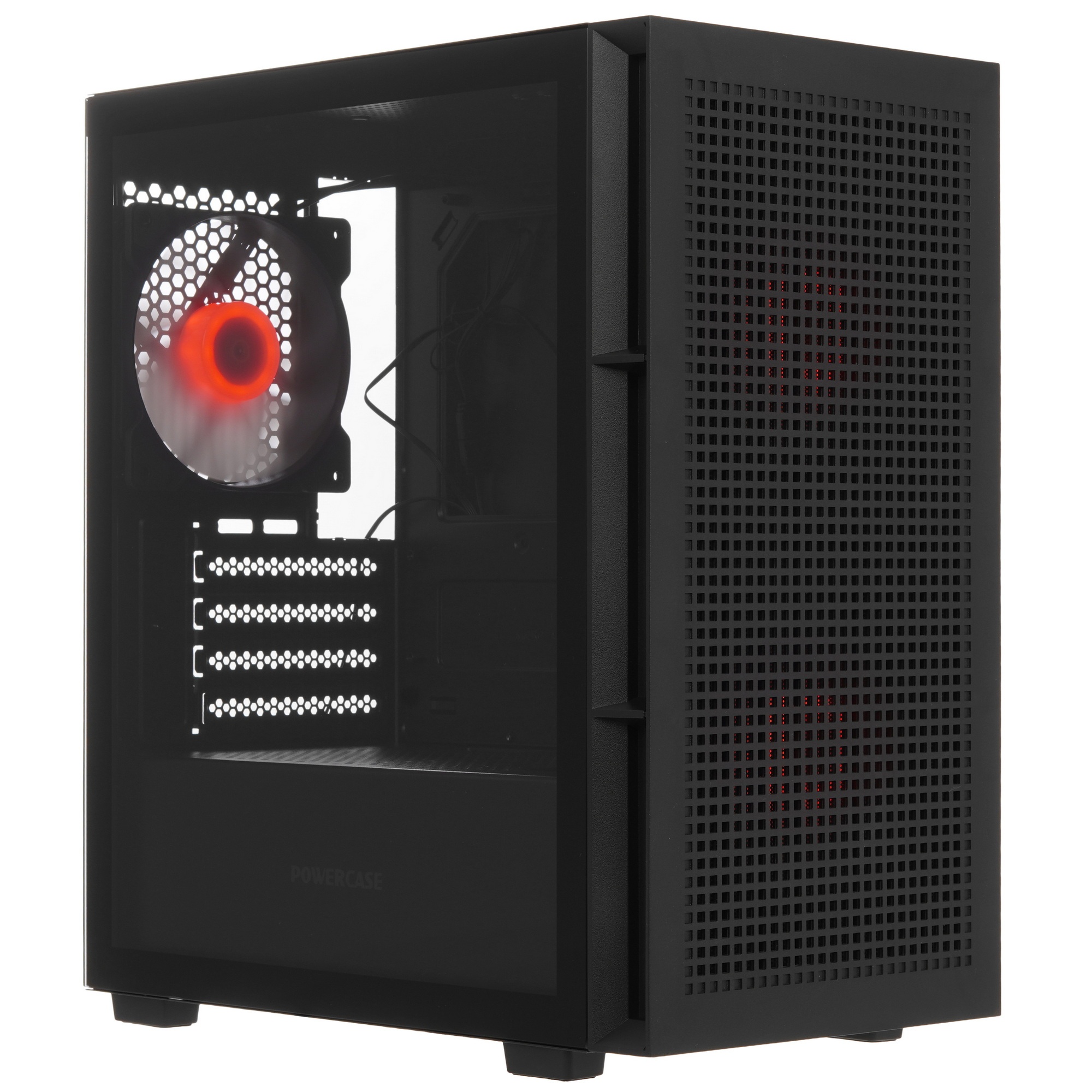 Корпус Powercase Mistral SM05 ARGB, Tempered Glass, 3x120mm ARGB PWM fans, чёрный, mATX  (CMMSM05B-A3)