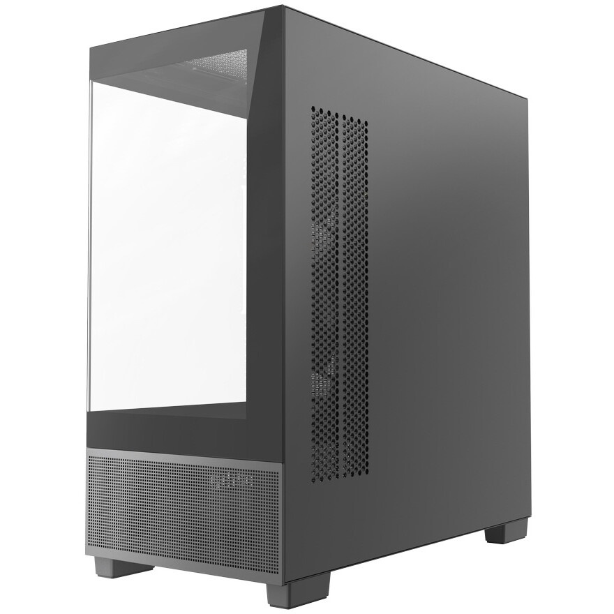 Корпус Powercase Vision Micro M4B, Tempered Glass, Type-C, 3x 120mm ARGB PWM Fan, чёрный, mATX (CVMM4B-A3)