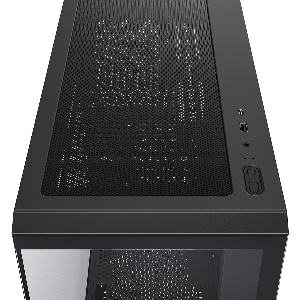 Корпус XASTRA Q600-0F-UC Black ATX/Aquarium/Screewless/no fans/Type-C/ Q600-0F-UC