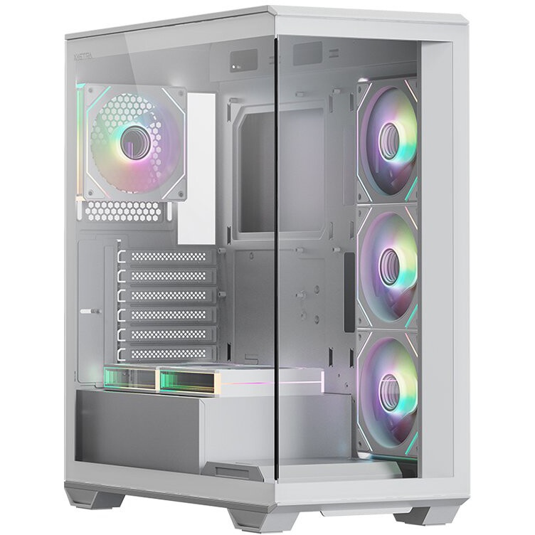 Корпус XASTRA Q700 0F-UC  White ATX/Aquarium/Screewless/no fans/Type C Q700-0F-UC-WH
